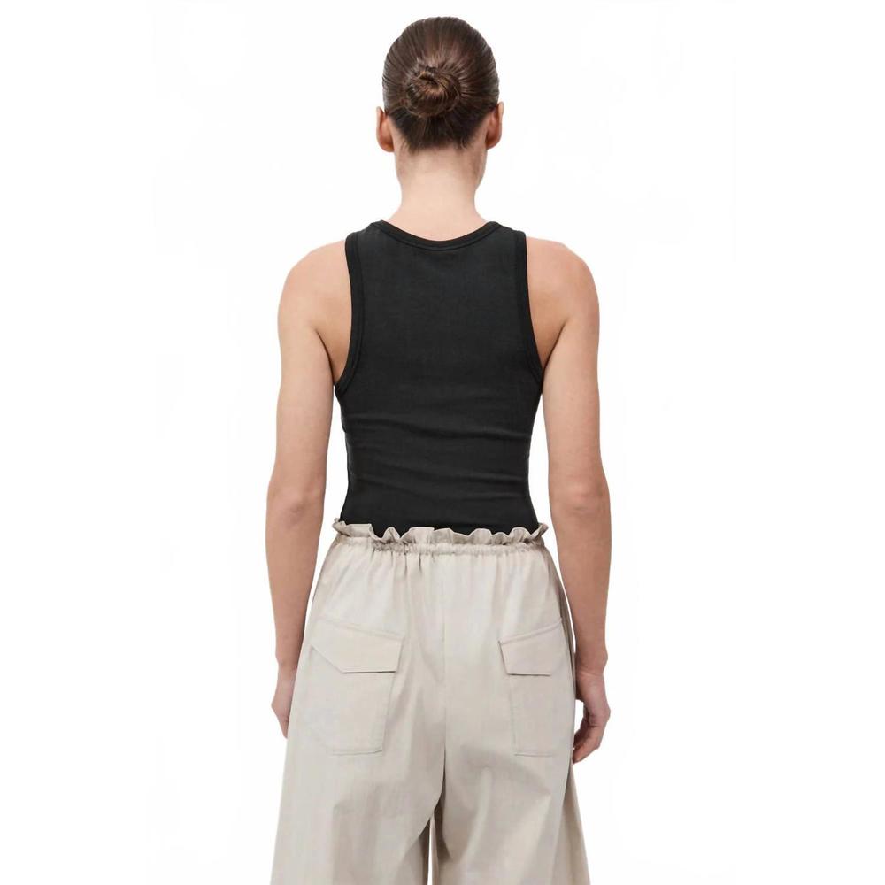 NEW ST. AGNI jersey tank top in black - Picture 3 of 6